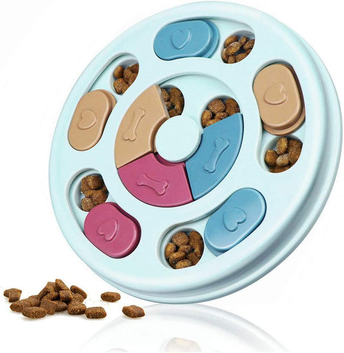 Engaging Dog Puzzle Toys - Interactive Brain Game for Puppies and Dogs of All Sizes - Mentally Stimulating Feeding Dispenser and Treat Puzzle Feeder